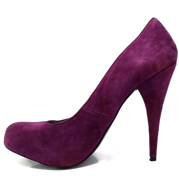 Steve Madden TRINITIE Suede 5" Stiletto Heels Size 7M Purple - Picture 9 of 9